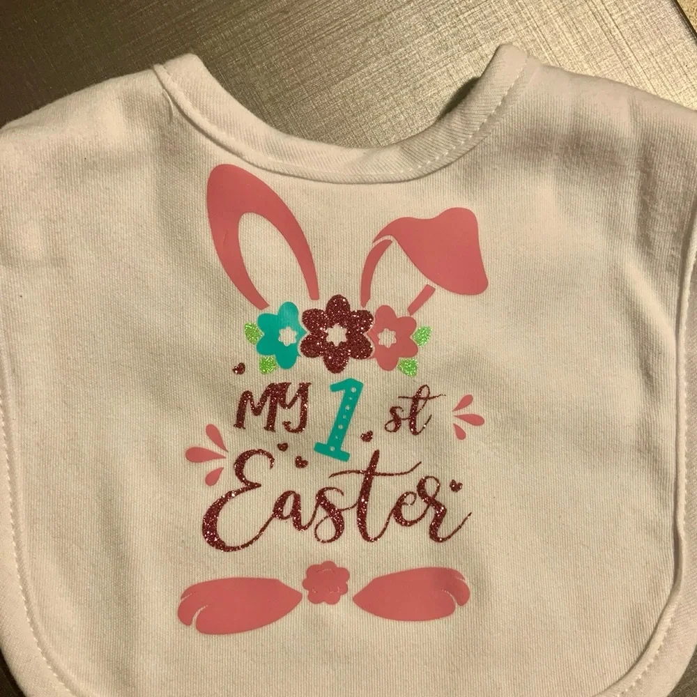 Brand New Handmade My 1st Easter Baby Bib
